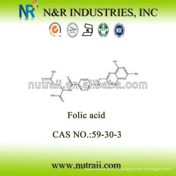 Fournisseur fiable acide folique (vitamine b9)